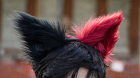 Red and Black Cosplay Furry Ears