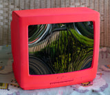 Wearable Fluorescent Pink TV Head - Ready to Ship