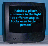 Wearable Rainbow Shimmer TV Head - Ready to Ship