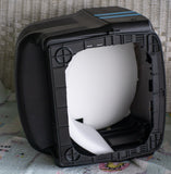 Wearable Black and Blue TV Head - Ready to Ship