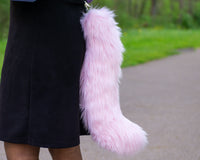 pink cat costume tail