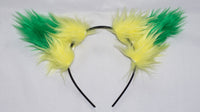 Yellow and Green Costume Animal Wolf Fox Cat Ears Headband