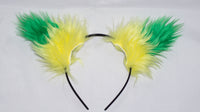 Yellow and Green Costume Animal Wolf Fox Cat Ears Headband