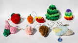 Handcrafted fuzzy key chain accessories