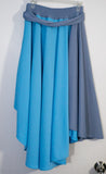 Long Blue Kei Fashion Skirt