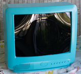 Turquoise TV Head - Ready To Ship