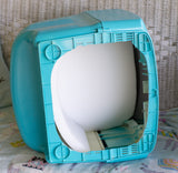 Turquoise TV Head - Ready To Ship