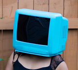 Turquoise TV Head - Ready To Ship