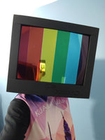 rainbow screen monitor head