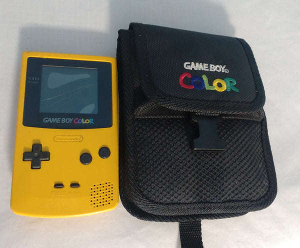 Gameboy Color with broken screen + carry case