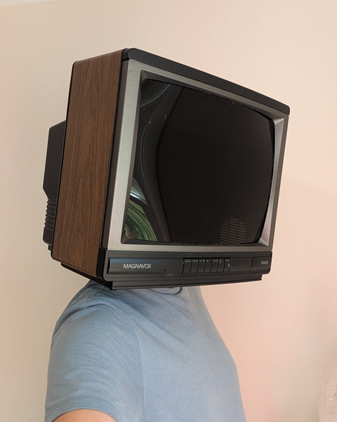 Magnovox Woodgrain TV Head - Ready to Ship