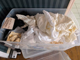 Large box of fabric scrap