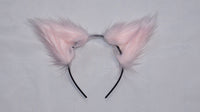 Pink Costume Animal Wolf Fox Cat Ears Headband