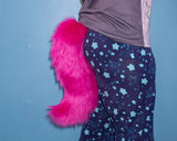 Dark Pink Animal Costume Wolf Tail