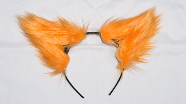 Orange Costume Animal Wolf Fox Cat Ears Headband