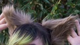 Brown Costume Animal Wolf Fox Cat Ears Headband