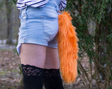 Orange Fox Animal Costume Tail
