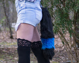 Shiny Umbreon Furry Black Fox Tail With Blue Ring