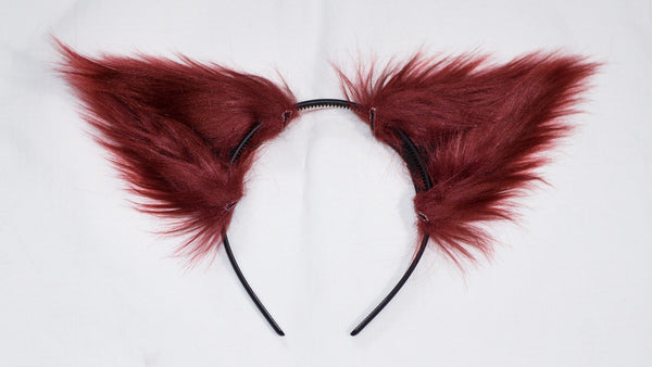 gennemse Lår Langt væk Maroon Red Costume Animal Wolf Fox Cat Ears Headband – PokuPoku Studio