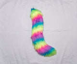 Rainbow Costume Animal Cat Tail
