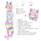 Rainbow Costume Animal Fox Tail